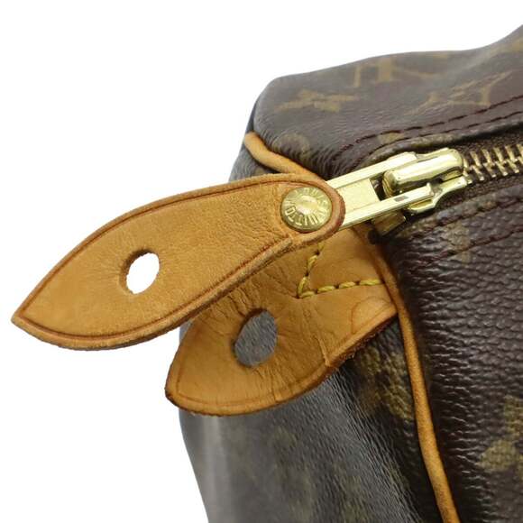 LOUIS VUITTON Authentic Brown Monogram Speedy 30 Bag - Picture 6 of 9